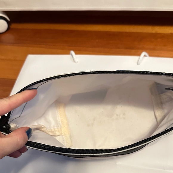 Blue and White Cosmetic Bag - Picture 3 of 5